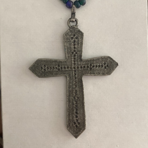Earthy Cross Necklace - 78 - Picture 6 of 6